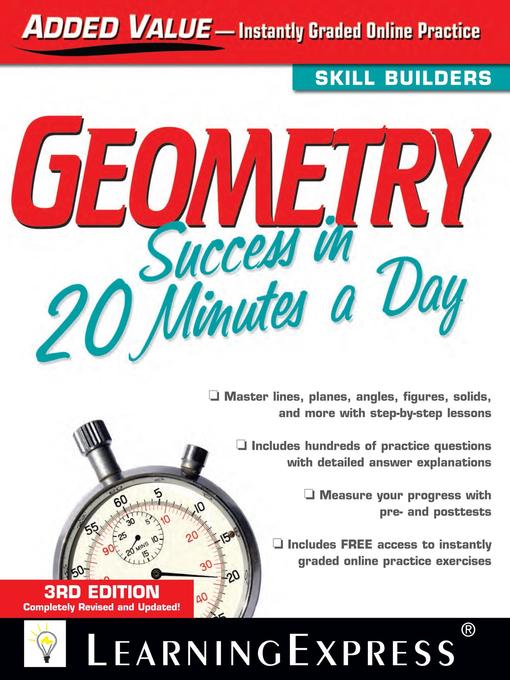 Title details for Geometry Success in 20 Mins by Learning Express - Available